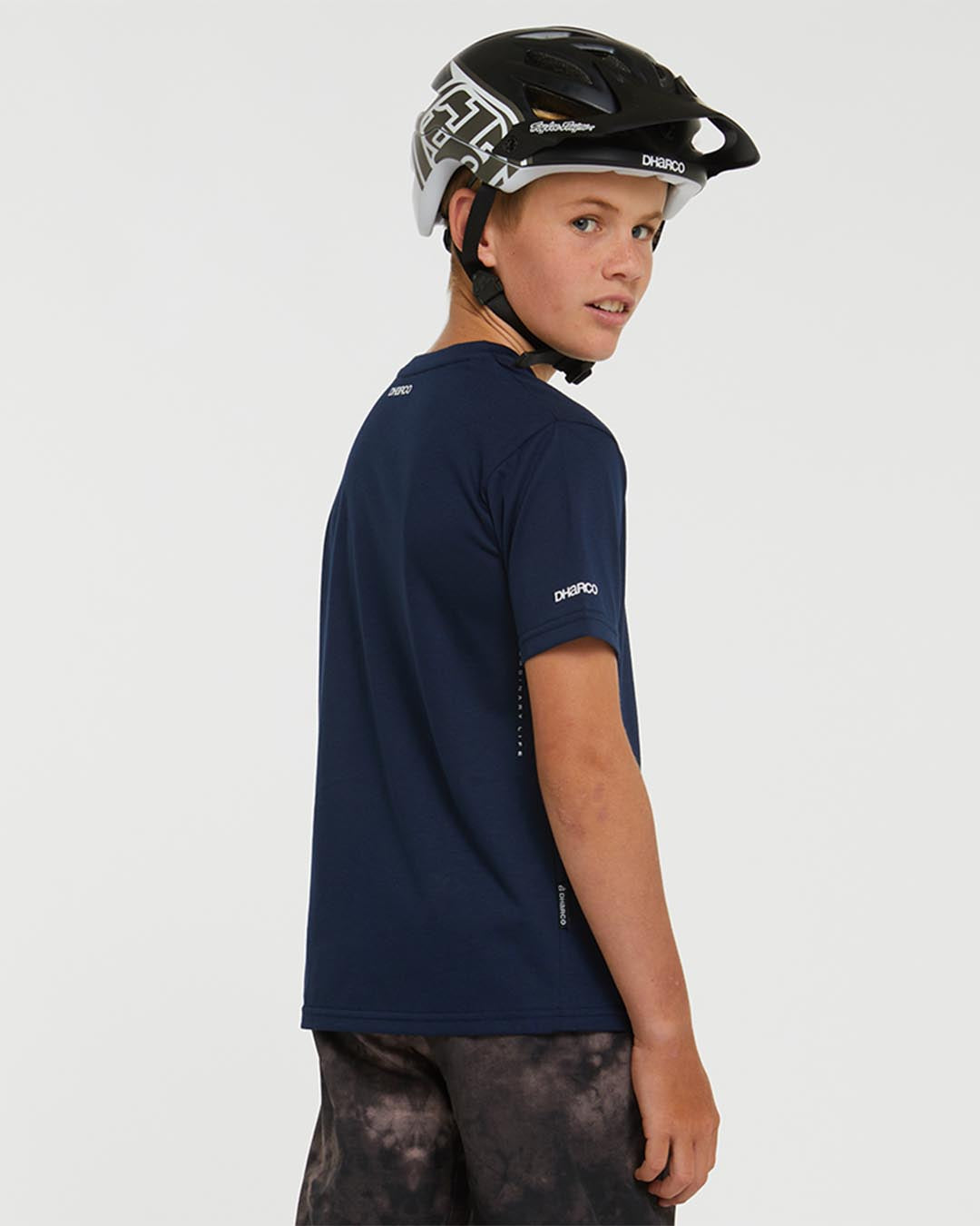 Youth Tech Tee | Neon Navy