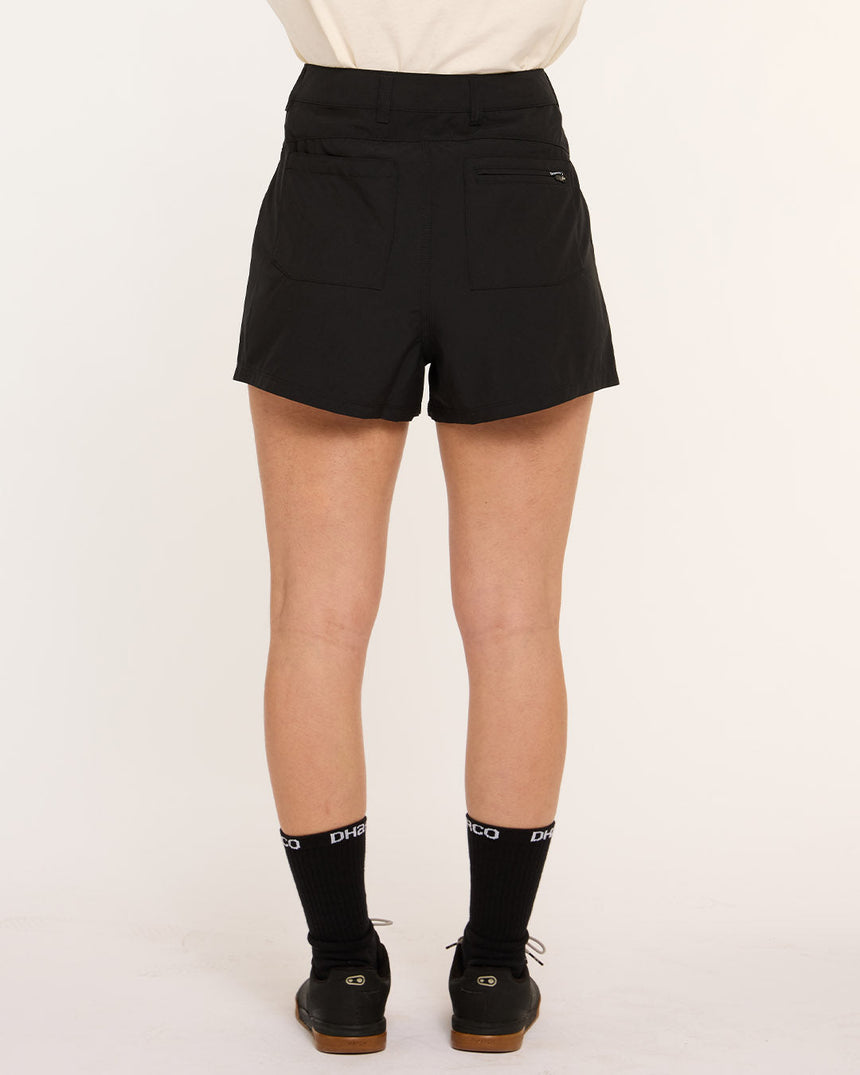 Womens Pit Shorts | Black