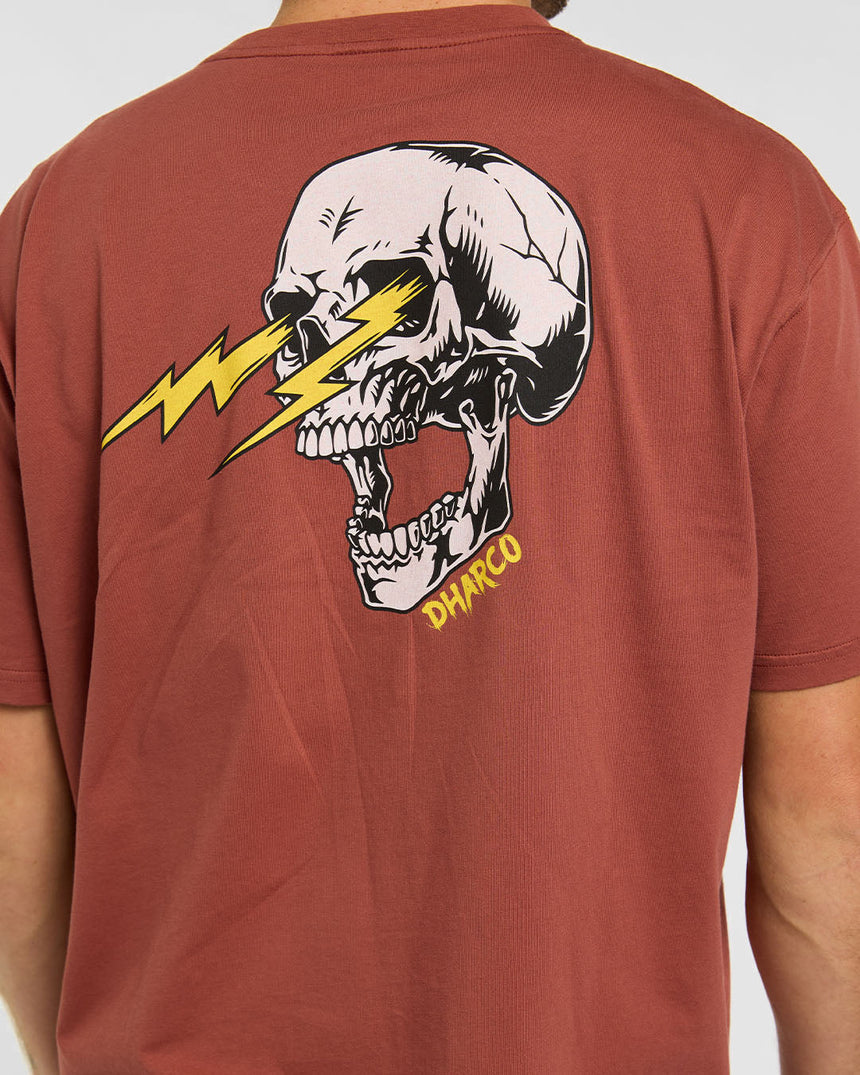 Mens Cotton Tee | Rust | Short Sleeves | MENS TOPS | DHaRCO | Image 6 of 6
