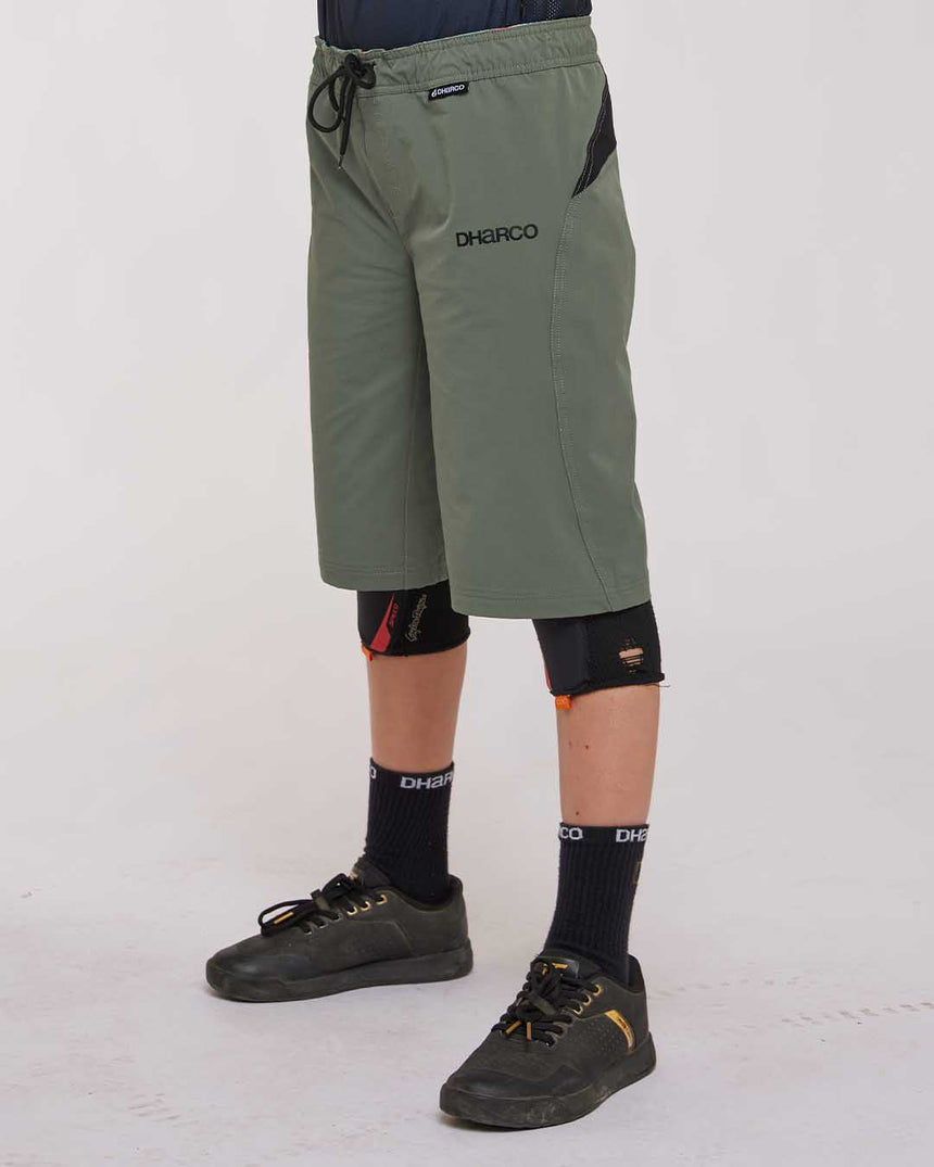 Youth Gravity Shorts | Gorilla Green