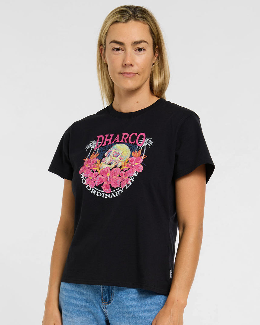 Womens Cotton Tee | Paradise | Short Sleeves | WOMENS TOPS | DHaRCO | Image 3 of 6