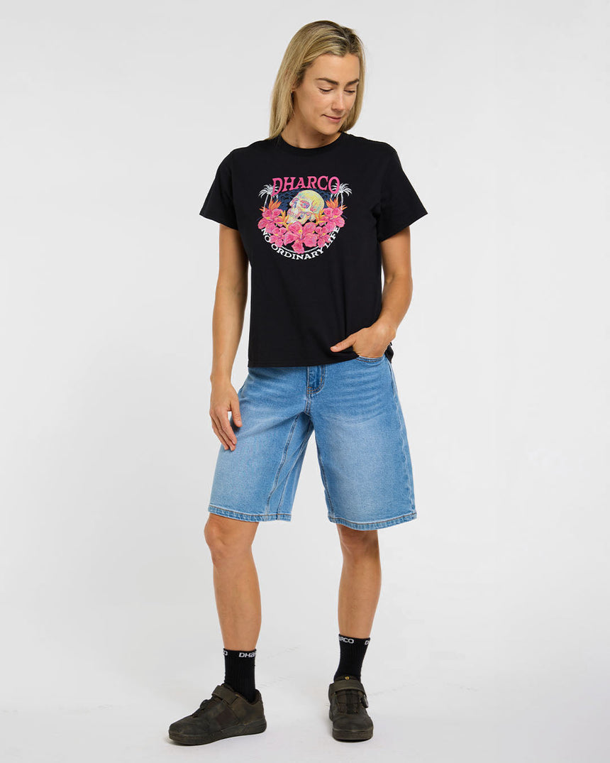 Womens Cotton Tee | Paradise | Short Sleeves | WOMENS TOPS | DHaRCO | Image 5 of 6