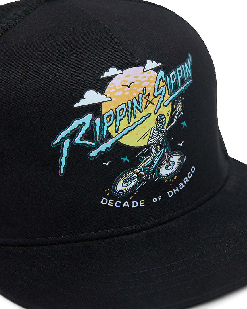 Flat Brim Trucker | Rippin & Sippin