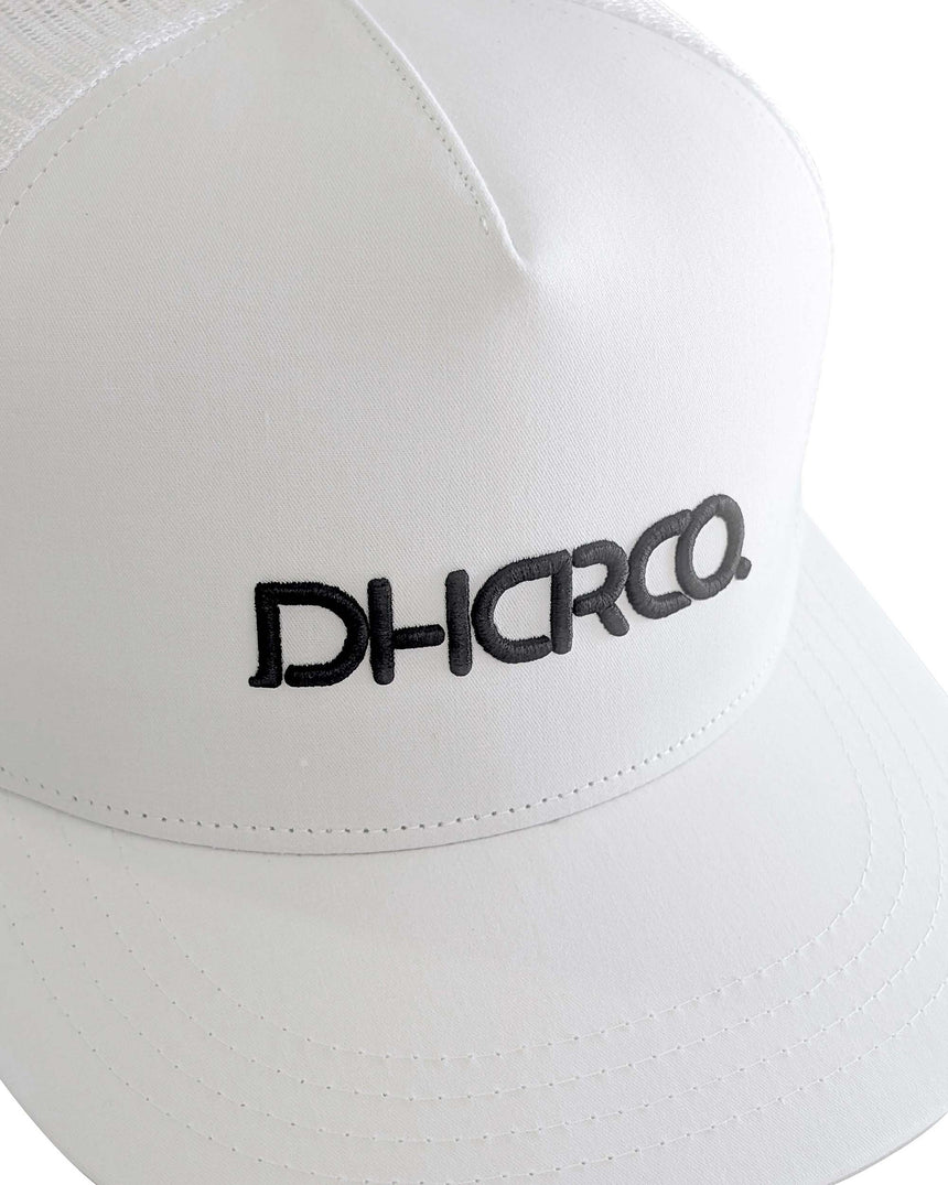 Flat Brim Trucker | White