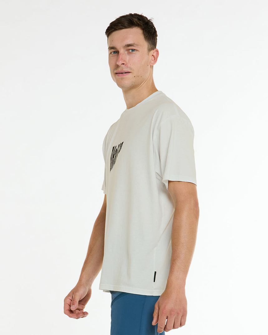 Mens Cotton Tee | White | Short Sleeves | MENS TOPS | DHaRCO | Image 3 of 6