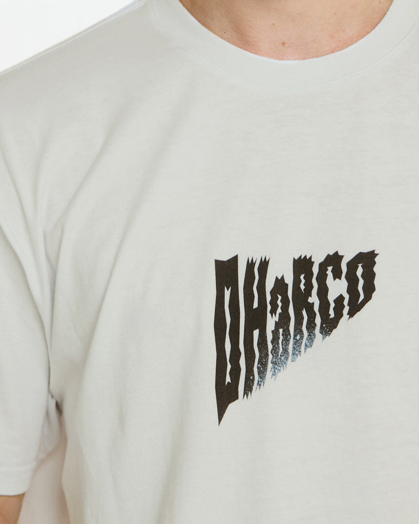 Mens Cotton Tee | White | Short Sleeves | MENS TOPS | DHaRCO | Image 6 of 6