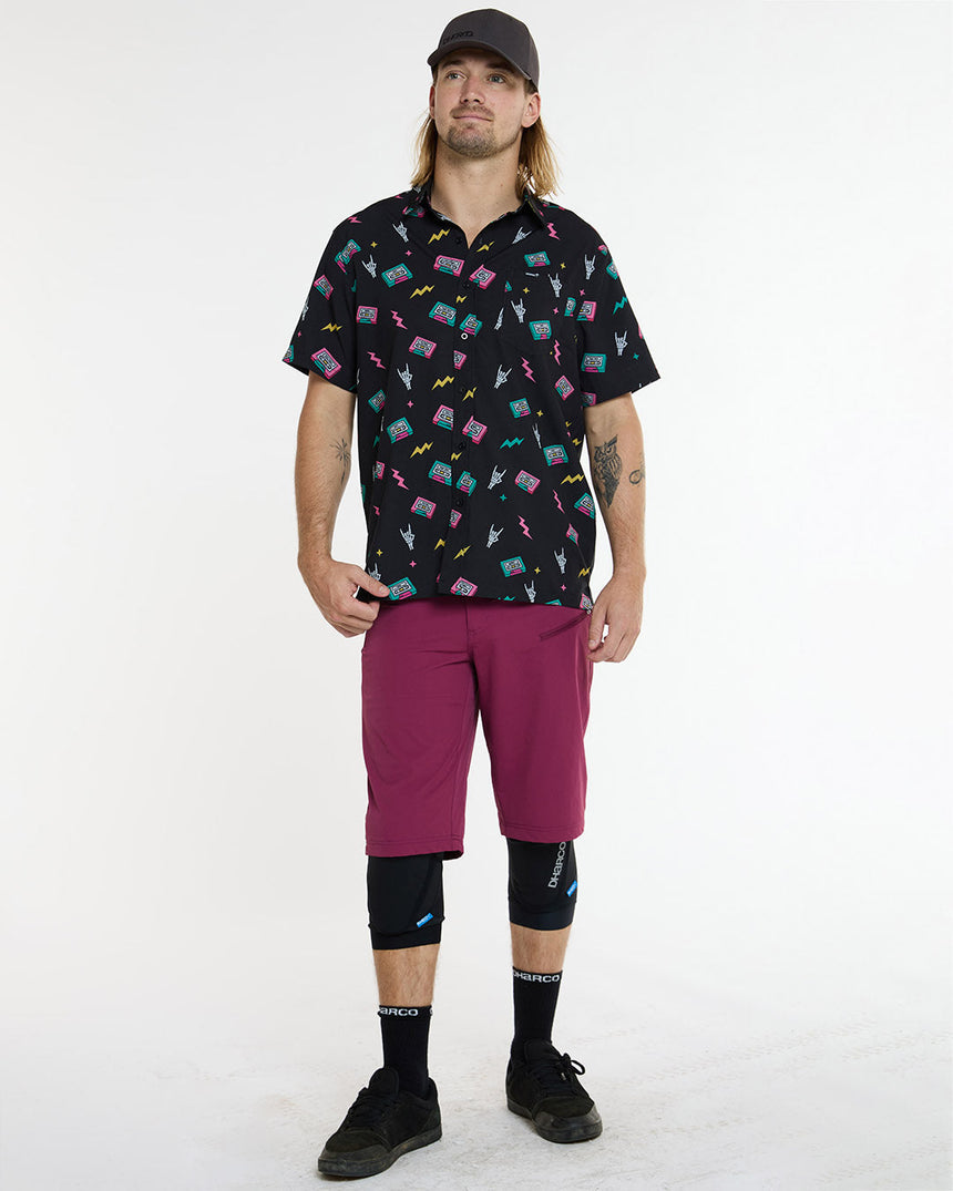 Mens Tech Party Shirt | Mix Tape | Short Sleeves | MENS TOPS | DHaRCO | Image 4 of 6