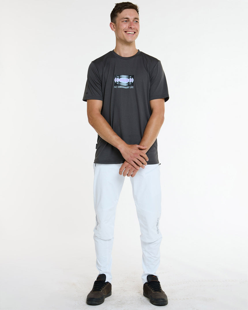 Mens Short Sleeve Tech Tee | Charcoal