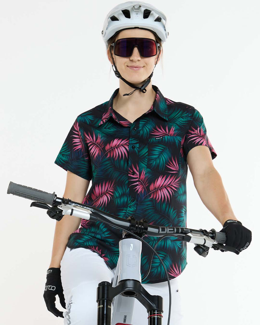Womens Tech Party Shirt | Dark Fern