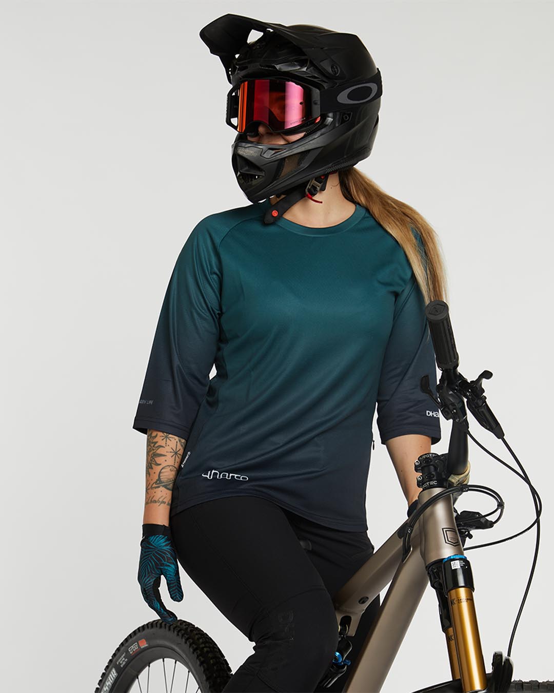 Womens 3/4 Sleeve Jersey | Forest Fade