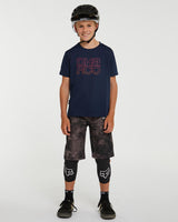 Youth Tech Tee | Neon Navy