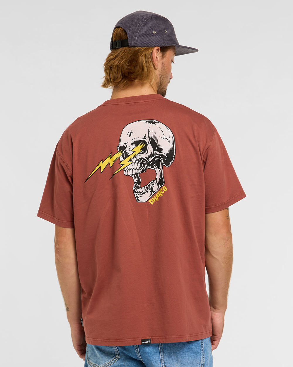 Mens Cotton Tee | Rust | Short Sleeves | MENS TOPS | DHaRCO | Image 2 of 6