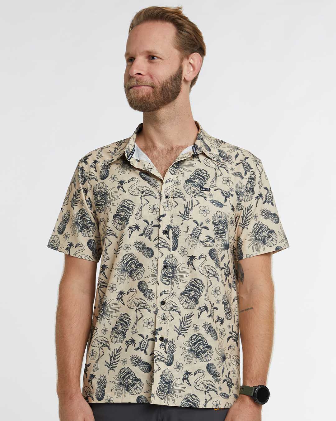 mens short sleeve party shirts