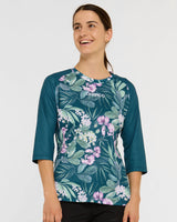 Womens 3/4 Sleeve Jersey | Wild Orchid