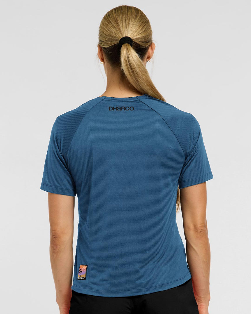 Womens Ather Short Sleeve Jersey | Morrocan Blue