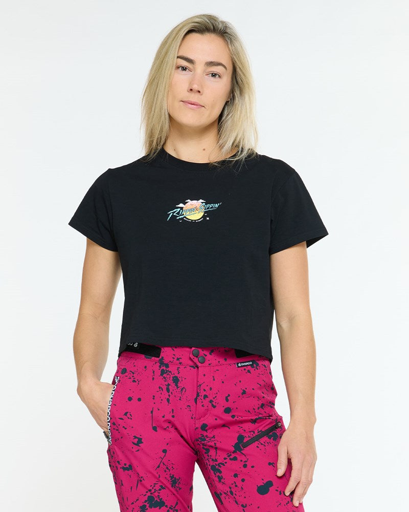 Womens Cotton Crop | Decade of DHaRCO Black
