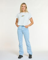 Womens Cotton Crop | Decade of DHaRCO White