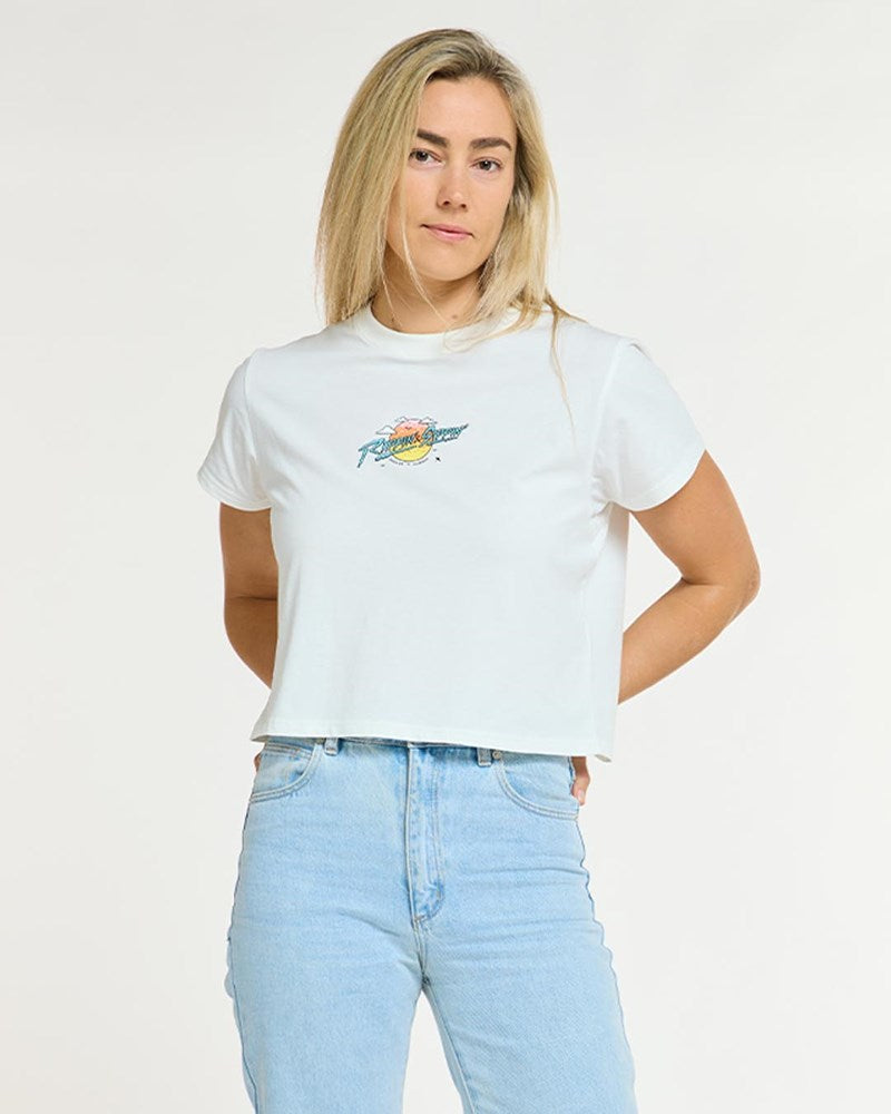 Womens Cotton Crop | Decade of DHaRCO White