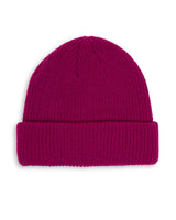 Loose U-Knit Beanie | Sangria