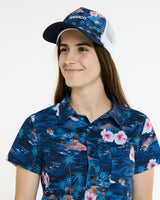 Curved Peak Trucker | Oasis