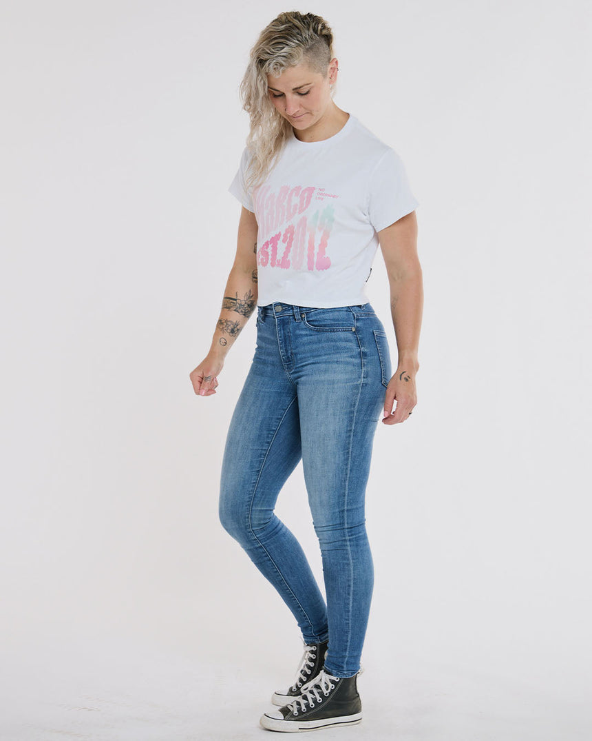 Womens Cotton Crop | White