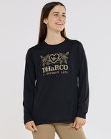 Womens Long Sleeve Tech Tee | Black