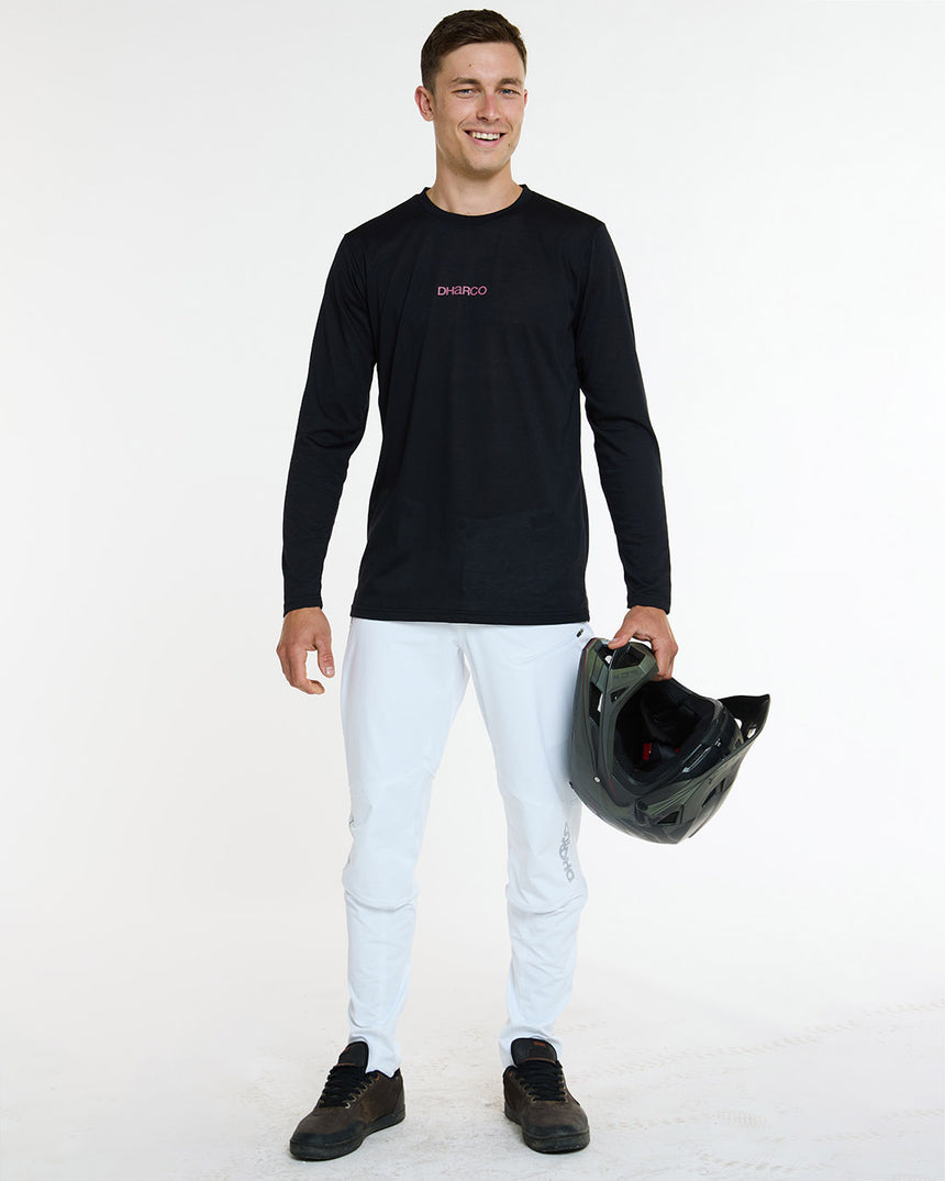 Mens Long Sleeve Tech Tee | Black