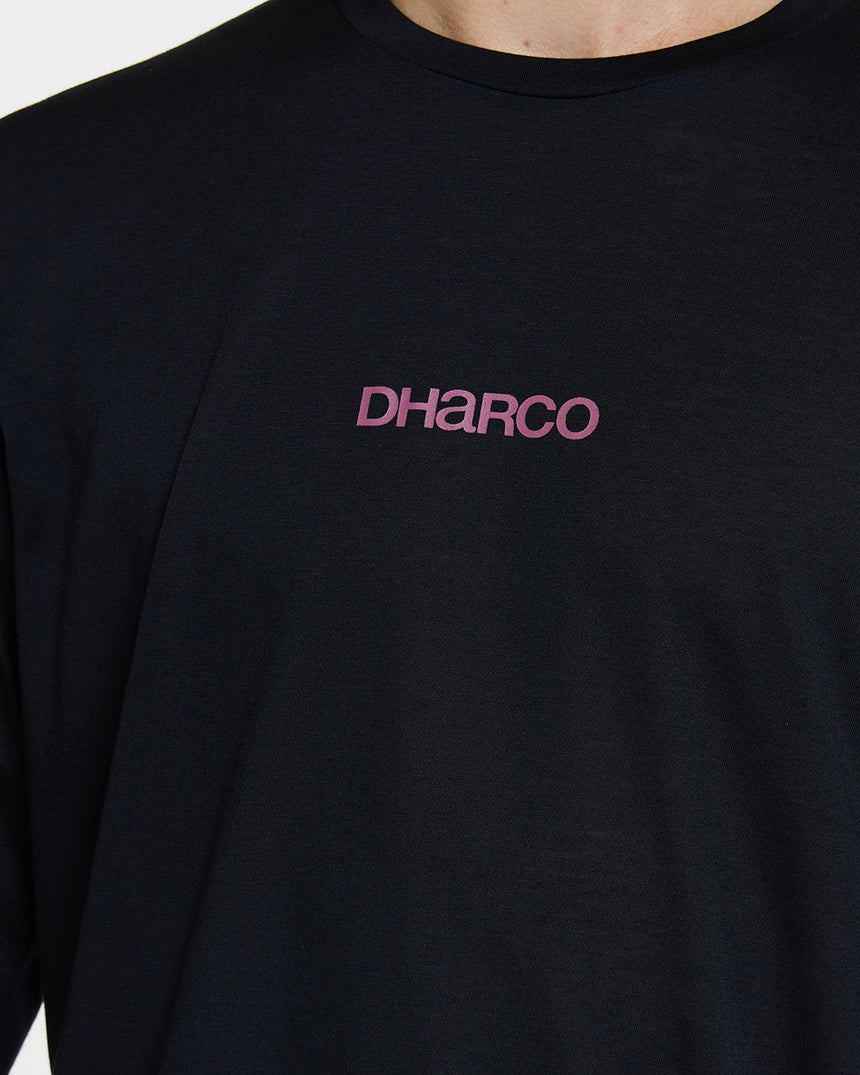 Mens Long Sleeve Tech Tee | Black