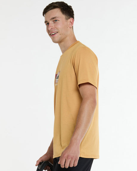 Mens Short Sleeve Tech Tee | Golden