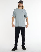 Mens Cotton Tee | Grey Marble