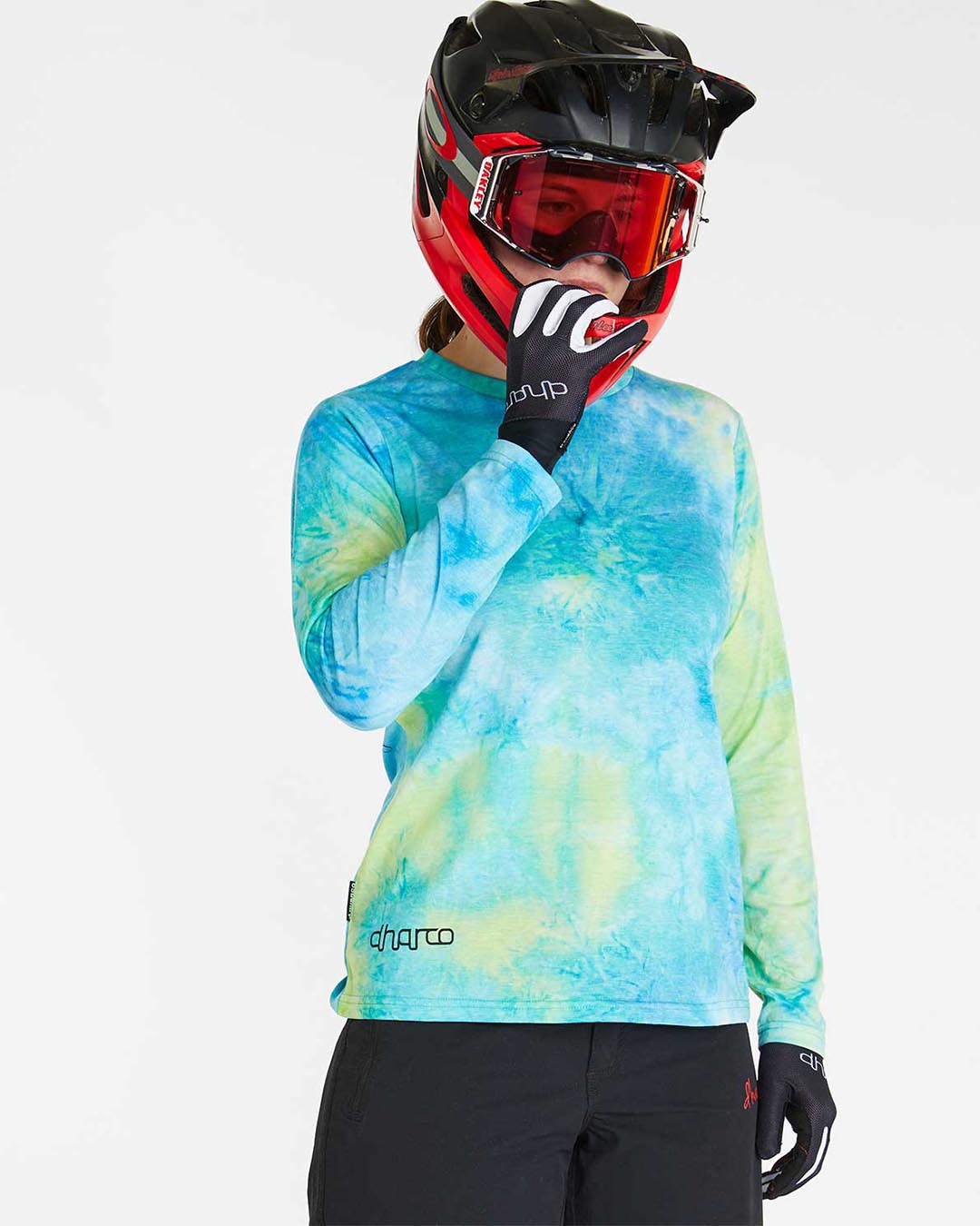 Womens Long Sleeve Tech Tee | Tie Dye