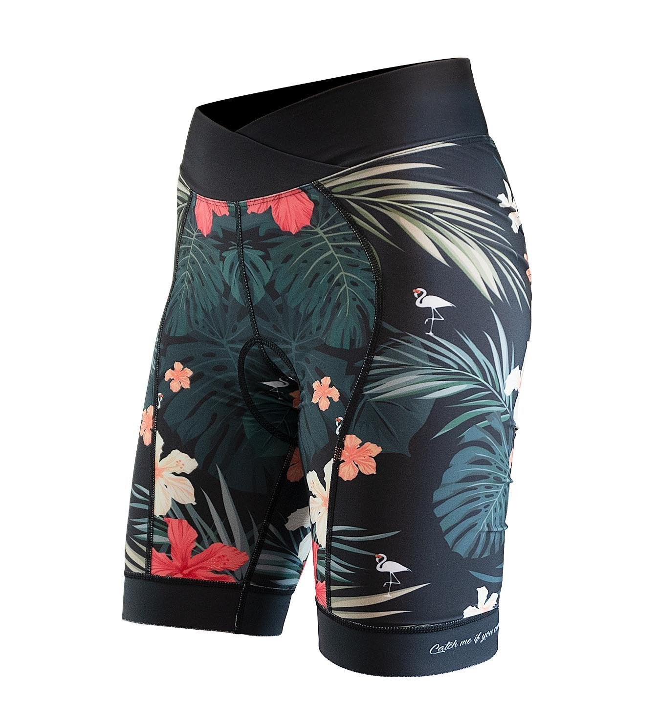 Womens Padded Party Pants | Hawaiian Flamingo