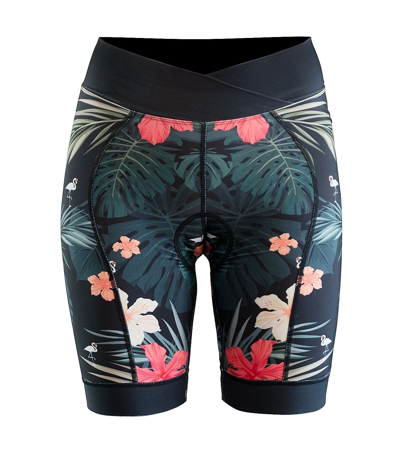 Womens Padded Party Pants | Hawaiian Flamingo
